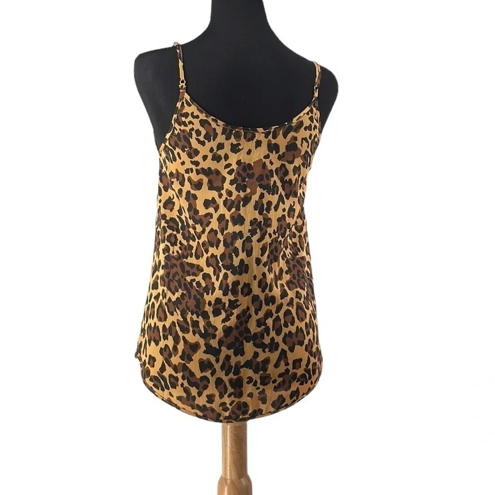 Aritzia Babaton camisole leopard print animal print cami tank top sexy sz xxs